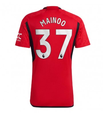 Manchester United Kobbie Mainoo #37 Primera Equipación 2023-24 Manga Corta